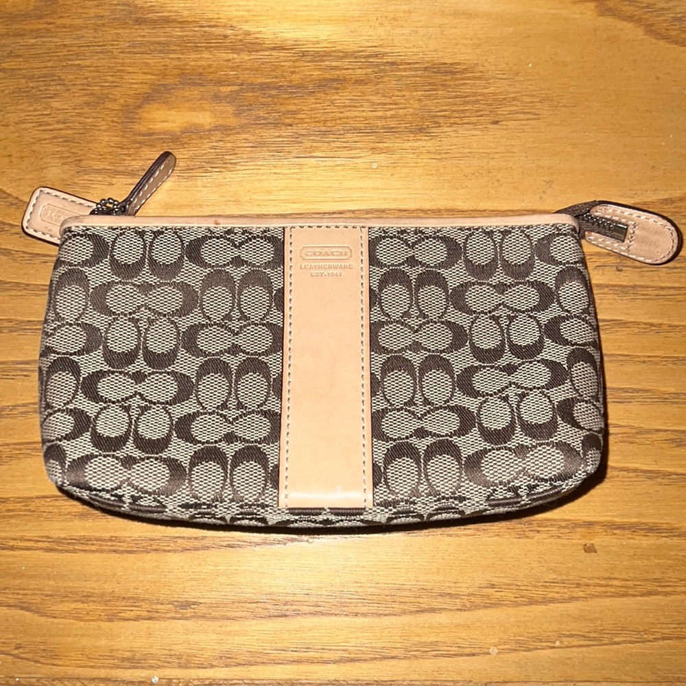 Coach Monogrammed Pouch